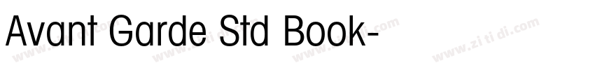 Avant Garde Std Book字体转换